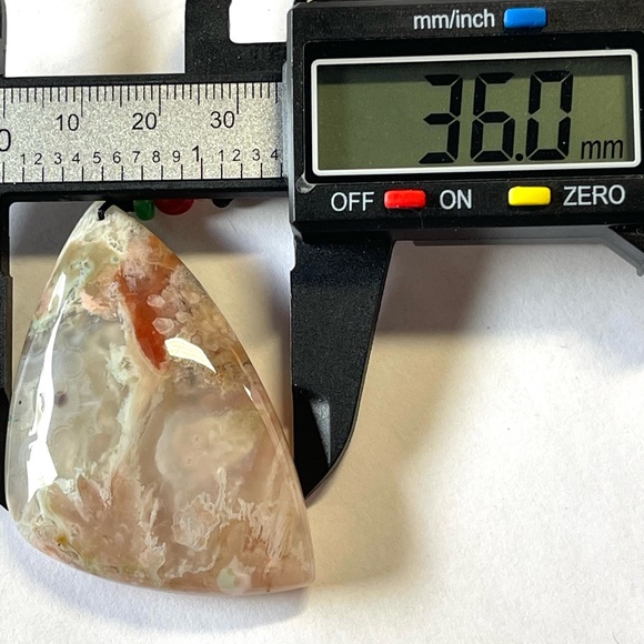 Natural Flower Agate Pendant with Cord Necklace Crystal Gemstone Jewelry - Picture 10 of 11